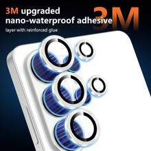 فيلم حماية عدسة بنمط CD Eye، متوافق مع Galaxy S26/S26 Plus/S26 Ultra/S25 FE/25 Edge/A07/A17/A26/A36/A56/A57/A37، فيلم حماية عدسة الكاميرا، ملصق حماية العدسة، وسادة حماية العدسة، حماية كاملة عالية الدقة، زجاج مقسى مقاوم للخدش ومقاوم للتآكل، لاصق خالي من الفقاعات، صور واضحة، ديكور عصري، سهل التركيب، متين، أنيق وجميل، مقاوم للماء، مقاوم للسقوط، مقاوم للخدش - فضي - مشاهدة 7