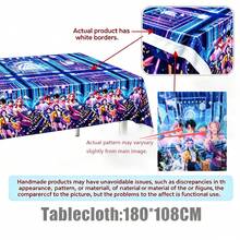 KPop Demon Hunters K-Pop Demon Huntresses Tablecloths,  Table Covers Printed With  Patterns, Waterproof And Durable Rectangular Design. Suitable For Dormitory Room Decor, Live Streaming Background, Outdoor Picnic, Birthday Party, Fan Gathering And Daily Use, As Fan Collection Souvenir, Graduation Gift And Party Decoration. - Multi-color - View 8