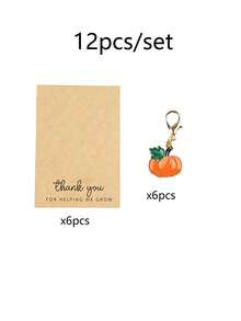 12pcs/Set Halloween Pumpkin Keychains, Holiday Decoration, Suitable For Backpacks, Wallets And Other Items As Gift Charms - Multicolor - View 10