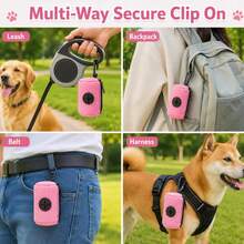 Dog Poop Bag Dispenser Hangingable Dog Poop Bag Holder Poo Bags Dispenser ForDogs Walking Garbage Bags Dispensers Pet Supplies - View 2