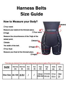 Men Punk PU Leather Harness Belt Exotic Gothic Thigh Strap Streetwear Hip Hop Leg Strap Belt Adjustable Fashion Retro Accessories For Halloween - Black - View 5