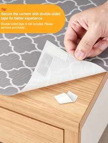 1 Roll Clover Pattern Small Cabinet Shelf Liner, Non-Adhesive Drawer Liner, Dustproof Waterproof Cabinet Liner, Washable EVA Refrigerator Liner, Easy To Cut Refrigerator Liner - Four Leaf Clover - View 4