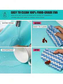 4/8/12pcs Assorted Styles & Colors Small (30*45cm/11.81in*17.72in) Refrigerator Mats, Made Of Non-Stick, Odorless, Dust-Proof & Waterproof EVA Material, Suitable For Small Refrigerators, Freezers And Drawers - Assorted - View 8