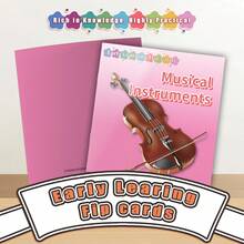 Tarjetas Visuales Divertidas, Explora el Reconocimiento de Objetos, Autos Famosos, Acertijos e Instrumentos Musicales, Tarjetas de Vocabulario Interactivas, Excelente Herramienta de Aprendizaje para el Hogar y la Escuela - Tarjetas reversibles - Ver 2