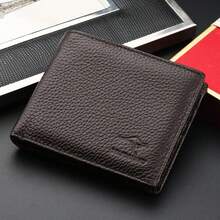 1 buah Dompet Pendek Pria, Kulit Sapi Asli Berkualitas Tinggi, Dompet Fashion Kasual Bisnis Kapasitas Besar, Pemblokir RFID, Multifungsi, Tempat Kartu Tipis, Dengan 1 Kantong Resleting Dalam, 2 Kompartemen Uang Kertas, 6 Slot Kartu, Dompet Kulit Asli Portabel untuk Penggunaan Sehari-hari, Ide Hadiah - MultiWarna - View 12