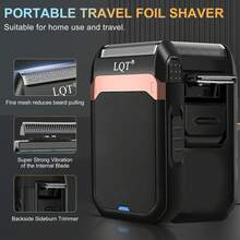 LQT Home Hair Cutting Tools(1/2/4pcs), Mini Hair Clipper Foil Shaver Nose Ear Trimmer, USB‑C Charging, With Guide Combs, Men Beard Grooming Kit For Home Travel, Perfect Father's Day Gift - View 7