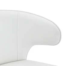 Set Of 2 White Dining Chair - Modern Bar Stool - 白色 - 查看 6