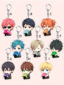 1pc Yarichin Club Funny Ayato Yuri/ Kashima Yu/Acrylic Character Keychain. For Bag Pendant Key Ring Car Accessories Backpack Suitable For Fans Or Friends Gothic/Y2K Style Back To School - Multicolor - View 12