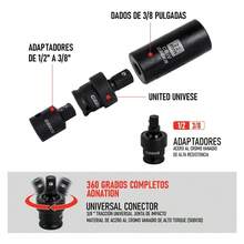52 Pcs Juego De Dados 3/8 Estandar Alto Impacto Industriales,acero Al Cromo Vanadio Negro Mate - rojo - Ver 3