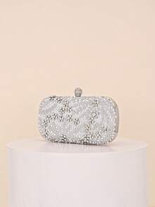 Women Evening Bags - Silver - View 2