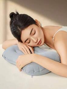 1 Set Bantal Pinggang Tiup + Matras Piknik Luar Ruangan, Kombinasi Serbaguna untuk Berkemah, Bepergian, dan Beristirahat Sambil Duduk Lama - MultiWarna - View 9