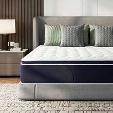 Sour Lemon Twin Mattress 10 Inch, Memory Foam Mattress Twin Size In A Box With Cool-Touch Nylon Cover, Motion Isolation & Ergonomic Support - White - View 2