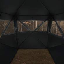 Hunting Blind, 2-3 Person Thermal Ground Blinds With Tri-Leg Chair And Carrying Bag, Portable Camouflage Tent, Durable Concealed Shelter With Silent Zipper Door And Window, For Turkey Deer - 59*59inch - View 9