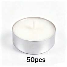 50pcs Tea Light Candles, 2 Hours Burn Time, Suitable For Tea Warmers, Food Warming And Home Use ( For Pregnant Women And Babies) - Multicolor - View 11
