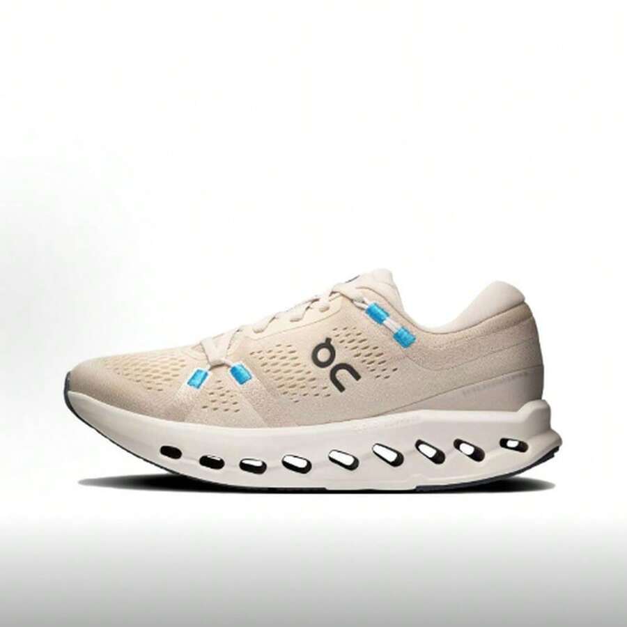 On Running Women Running Shoes - 珍珠米色/象牙白 - 查看 1