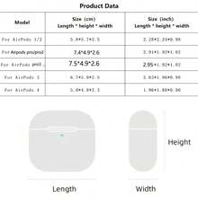 Compatible con 4 Pro 3 1/2/3 Funda de Auriculares Mariposa Lujo Moda - Multicolor - Ver 6