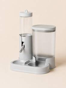 1 buah Set Tempat Makan & Dispenser Air Hewan Peliharaan 2-in-1, Mangkuk Makanan Anjing & Kucing Otomatis Kapasitas Besar dengan Botol Air, Stasiun Makan Hewan Peliharaan Anti Selip yang Mudah Diisi Ulang, Cocok untuk Penggunaan di Dalam Rumah - D - View 8