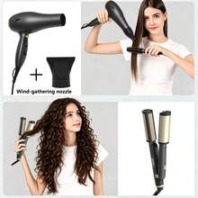 Raytix Hair Dryer + Straightening & Curling Iron Combo - Grey - View 4