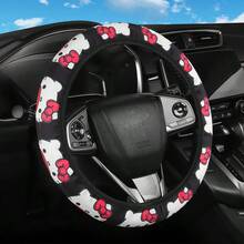 SANRIO 1 Buah Sarung Setir Hello Kitty - Cocok Untuk Sebagian Besar Model Mobil - Motif Bunga Pink, Hati, dan Bintang. Desain Wajah Hello Kitty. Aksesori Mobil Tahan Lama (Tanpa Cincin Dalam), Menambah Keceriaan Interior Mobil, Hadiah yang Bagus Untuk Keluarga dan Teman - A - View 14