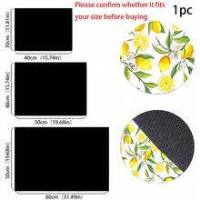 1 buah Keset Penyerap Air Motif Bunga Lemon dari Tanah Diatom, Keset Pengering Penyerap Air untuk Meja Dapur, Keset Mesin Kopi, Keset Teko Kopi Tuang, Keset Pengering Piring, Keset Dapur Anti Selip Tahan Panas, Keset Meja Makan, Keset Sarapan, Keset Mesin Cuci, Keset Dekoratif untuk Rumah, Dapur, Meja Makan, Kedai Kopi, Bar, Hadiah Pesta Liburan atau Pesta Pindah Rumah - MultiWarna - View 6