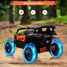 Kids Electric Vehicles - Orange - View 5