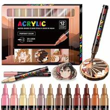 [Vibrant Acrylic Marker Set] 12/18/24 Vibrant Acrylic Marker Set - Medium (2-3mm) Markers - Rock Painting, Black Paper, Skateboard Decoration, Wood, Plastic, Canvas, Christmas Greetings - Sets - View 11