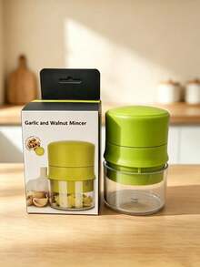 Ergonomic Manual Garlic Press, Garlic Crusher And Spice Grinder - Multi-Function Kitchen Tool, Can Be Used For Chopping, Slicing And Grinding, Spice Grinder, Suitable For Home, Restaurant, Outdoor, Travel And Food Truck Use, Portable Handheld Design, Plastic And Garlic Clove Grinder, Kitchen Supplies, Cooking Supplies, Travel And Outdoor Essentials, Easy To Carry, Home Must-Have, Autumn Home Decor, Back To School, Party Supplies, Christmas Gift, Halloween Gift, Women's Gift, Men's Gift - Multicolor - View 5