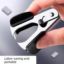 1Pc Random Color Staple Remover, Metal Staple Puller Desktop Office Document Processing Tool - Portable Staple Remover - View 2