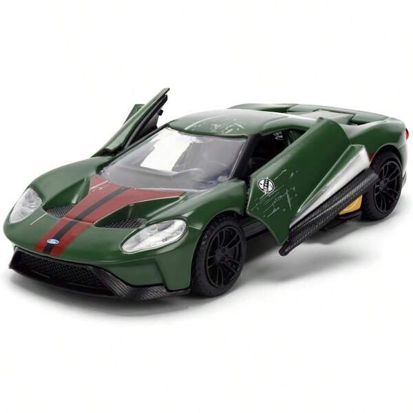 Jada Toys 2017 GT Die-Cast Vehicle, 1:32 Scale Movie Sports Car Model, Galaxy Inspired Racing Vehicle Replica, Detailed Metal Collectible Display Car, Fan Collection, Sci-Fi Vehicle Toy, Gift Idea For Movie Collectors
