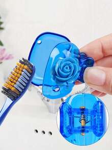 Hộp đựng bàn chải đánh răng du lịch cầm tay họa tiết hoa hồng, trong suốt trắng và trong suốt đỏ dễ thương, kẹp bảo vệ đầu bàn chải, nắp đậy bảo vệ bàn chải chống bụi, thiết kế di động dễ mang theo, quà tặng hoàn hảo cho cặp đôi, bạn bè, gia đình, giáo viên và người yêu du lịch, vật dụng thiết yếu cho gia đình và ký túc xá - Nhiều màu - Xem 8