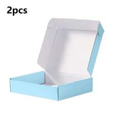 8pcs Blue Bulk Shipping Boxes, Lockable Mailer Boxes, Suitable For Small Businesses, Medium Cardboard Gift Boxes, Used For Packaging And Mailing Gifts - Christmas Stocking Fillers - Small Gift Packaging, Christmas Decor, Halloween, Christmas - Multiple Styles-blue - View 11