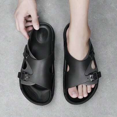Sandal Selop Pria Terlaris Musim Panas | Ringan & Tahan Lama, Penting untuk Aktivitas Musim Panas. Sandal Selop Klasik, Minimalis & Elegan, Wajib Dimiliki Pria. Bahan EVA Satu Bagian, Daya Tahan Kuat, Tahan Retak, Mempertahankan Bentuk Setelah Pemakaian Jangka Panjang