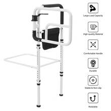 YUNRUX Bed Rail For Adults, Bed Handle For Elderly, Bed Rail For Seniors - White - View 7