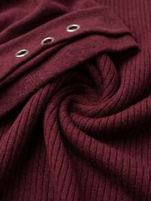 2pcs/Ste Hijab Wanita Muslim, Turban Rajut Bergaris dari Poliester, Penutup Kepala Islami Sederhana untuk Wanita Muslim, Cocok untuk Perjalanan, Sholat, dan Aktivitas Sehari-hari - Merah - View 2