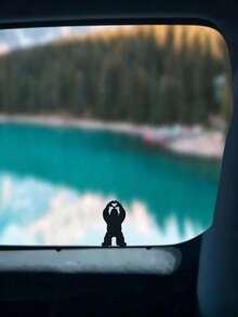1pc Mini Bigfoot Heart Gesture Vinyl Sticker: Bigfoot Hidden Edition Car Sticker, Car Rearview Mirror Sticker - Car Accessories, Home Decor, Office Desk Decor Accessories - Multicolor - View 5