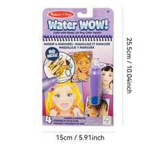 Melissa & Doug & Doug Water Wow! Makeup & Manicures,Space Water-,Occupations -Water Reveal Travel Book | Activity Pad | 3+ | Gift For Boy Or Girl - Multicolor - View 11