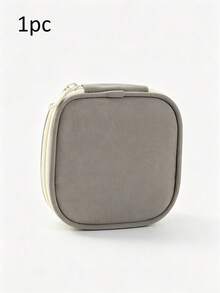 Portable Mini Jewelry Storage Box, Travel Jewelry Organizer Bag, Zippered Accessory Carrying Case, Small Ring Earring Necklace Storage Rack, Suitable For Daily Home Use, Business Trips, Weekend Getaways, Bedroom Vanity Jewelry Organization, Daily Accessory Storage - Multicolor - View 15