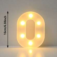 قطعة واحدة من أضواء حروف ماركي LED بحجم 21 سم لديكور المنزل، أضواء حروف ليلية LED لحفلات الزفاف وأعياد الميلاد، مصباح إشارات حروف مضيئة لديكور الفصول الدراسية والسكن الجامعي - أبيض - مشاهدة 22