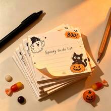 Buku Memo Kartun Halloween, Buku Catatan Hantu dan Lentera Lucu untuk Menulis, Membuat Jurnal, dan Kantor - Satu-Ukuran - View 4