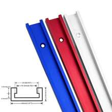 30 Type Woodworking Groove Guide Rail, Aluminum Alloy T-Shaped Guide Rail, T-Shaped Groove Oblique Joint Guide Rail Fixture, Suitable For Table Saws And Woodworking DIY Tools, Woodworking Workbench DIY Modification - T30 50cm - View 3