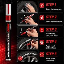 GKW Car Tire Marker Pen - Premium Waterproof Quick-Drying Marker Pen Suitable For Marking Car Tires, Painting, DIY, Fast Drying, Resistant To Smudging And Blurring, Versatile For Creative And Marking Needs Oil-Based Marker Pen - 20g*1pc - View 9