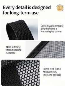 1pc Ball Storage Bag, Multi-Layer Mesh Hanging Bag, Basketball Volleyball Sports Storage, Toy Equipment Organizer Bag, Multi-Function Wall-Mounted Storage Bag, Mesh Material, Breathable And Moisture-Proof, Space-Saving, Multi-Layer Partitioned Storage - Multicolor - View 8