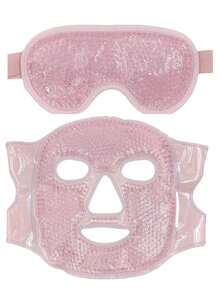 2pcs Facial Care Set Combination Includes Facial Gel Eye Mask + Facial Gel Mask, Reusable, Cold/Hot Compress, Mask Care, Travel Essential Portable - Multicolor - View 11