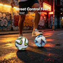 2pcs Different Pattern Tech #2 Soccer Balls, Molded Process Reduces Air Resistance, Excellent Ball Control And Flight Performance. Distinctive Futuristic Tech Appearance, Durable Material For Long-Lasting Use. Suitable For Daily Field Training, Casual Interaction, Space Decoration, Adapting To Diverse Lifestyles. - Green - View 3
