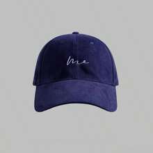 Klassische Dad-Baseballkappe für Damen mit weichem Oberteil, gebogenem Schirm, ohne feste Stütze, gewaschenem Distressed-Look, abgerundeter natürlich eingeknickter Krone und 6-Panel-Struktur mit Nähten - A - Übersicht 7