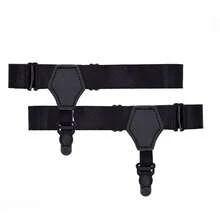 Men's Sock Suspenders 2pcs/Set Adjustable Sturdy Clip Garter - Multicolor - View 13