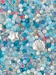 Mixed DIY Loose Beads, Suitable For Vacation Beach Daily Bracelet Making, Phone Chain Making, Earrings, Curtains, Bag Decoration - Multicolor - View 18