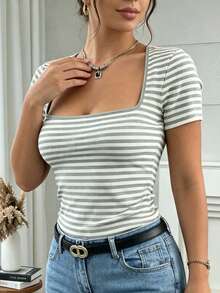 Women T-Shirts - Grey - View 3