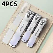 10/5/4pcs High Carbon Steel Precision Manicure & Pedicure Tool Set, Includes Nail Clipper, Nail File, Ear Pick And Storage Box, Suitable For Nail Salon, Beauty Parlor And Daily Home Care - Multicolor - View 16
