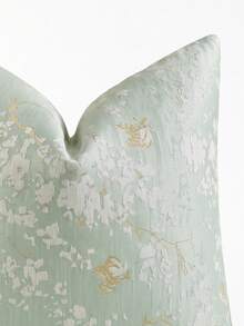 1PC/2PCS Vintage Butterfly Throw Pillow Cover, Natural Chenille Floral Pattern Rectangular Pillowcase, Soft & Luxurious, Neutral Tone Accents, Suitable For Living Room And Bedroom Use - Mint Green - View 10